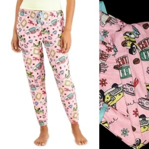 Briefly Stated Friends Sleep Jogger Pants - Pink XS